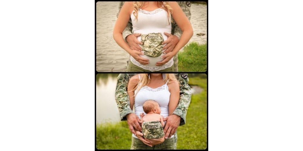 ژست بارداری با همسر قبل و بعد بارداری