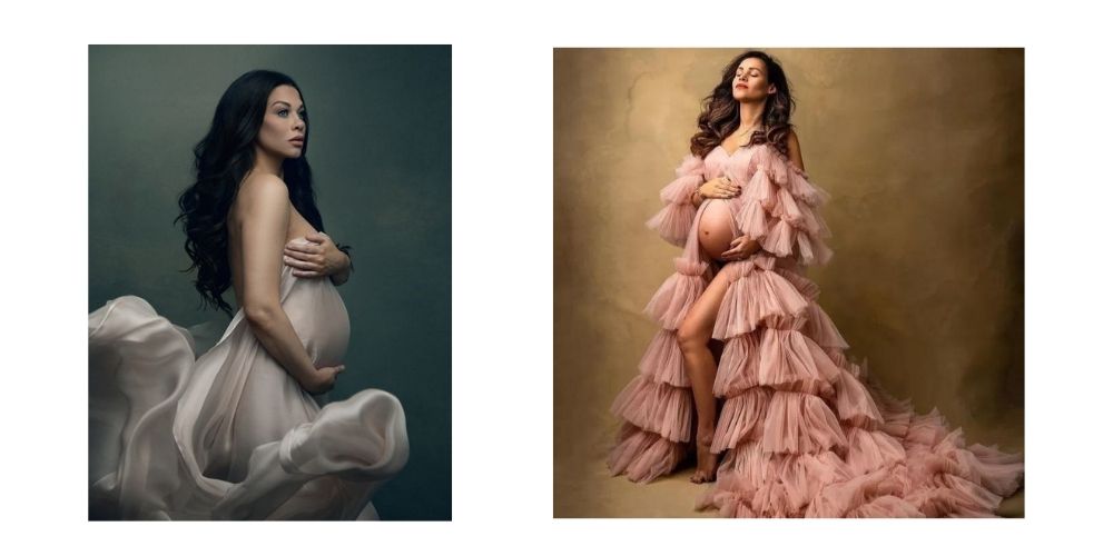 مدل خاص لباس بارداری برای عکاسی